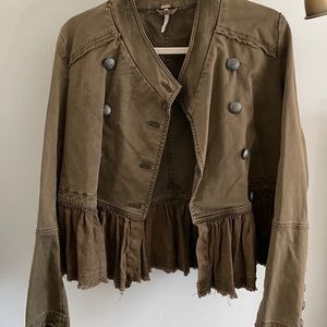 Free People Army Green Jacket
